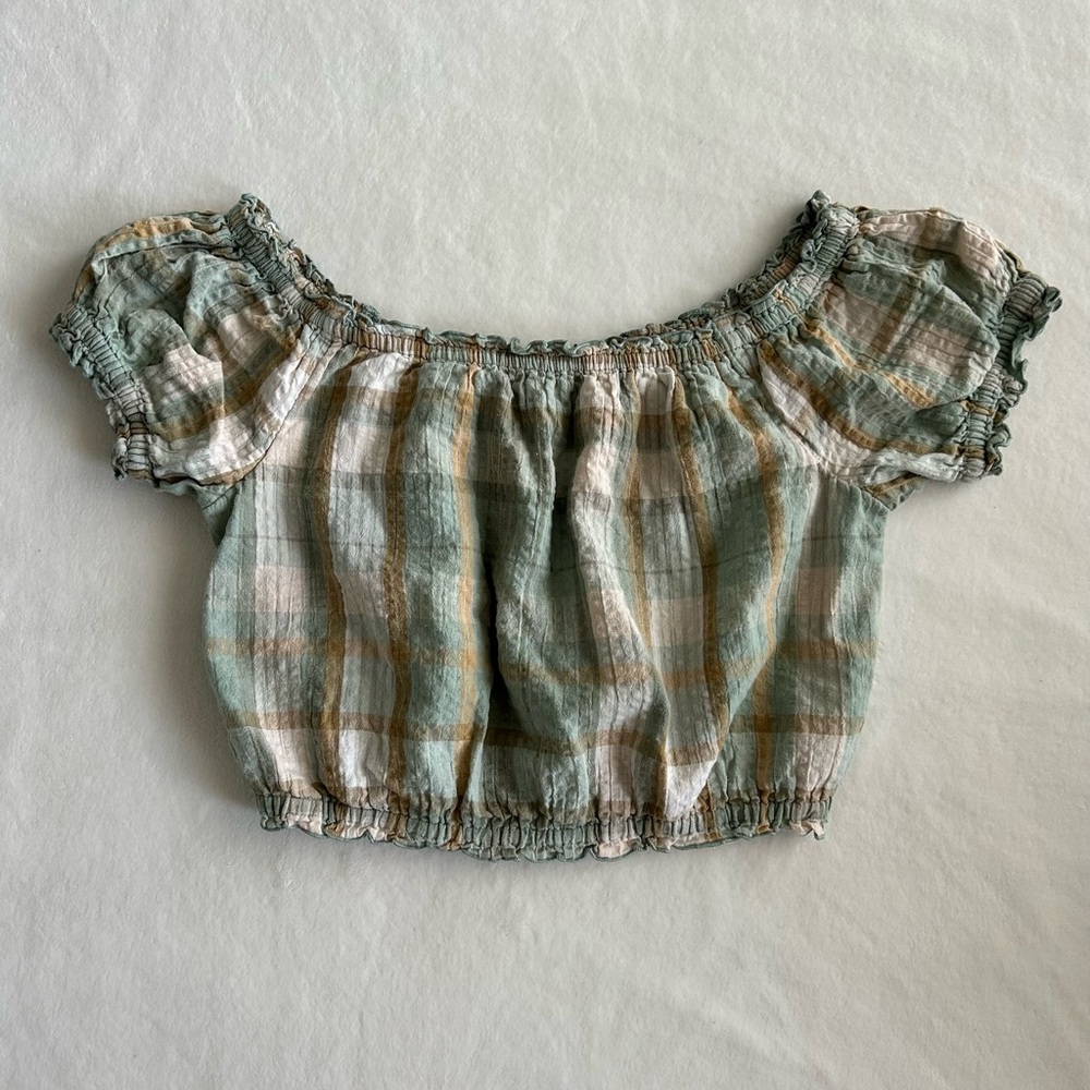 American Eagle Outfitters Plaid Top